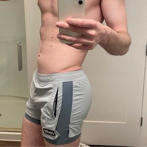 AWRY EDGE Men's Athletic Shorts - Light Blue